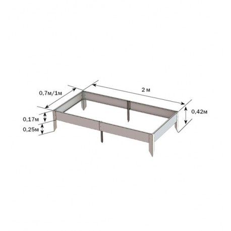 Galvanized raised bed "Premium"