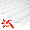 Polycarbonate impact-resistant corrugated sheets (wave plate, transparent)