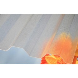 Листы поликарбоната гофрированные ударопрочные (трапециевидные, бронзового цвета, матовая поверхность)