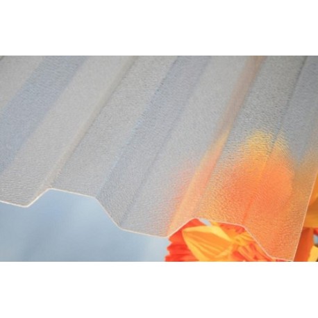 Листы поликарбоната гофрированные ударопрочные (трапециевидные, бронзового цвета, матовая поверхность)