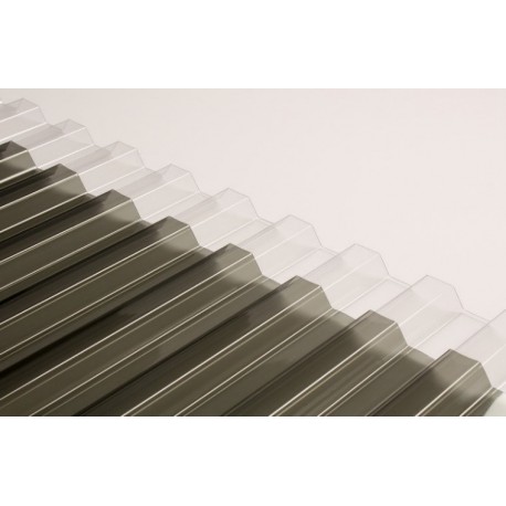 PC impact-resistant corrugated sheets 1.2 mm thick (trapezoidal)